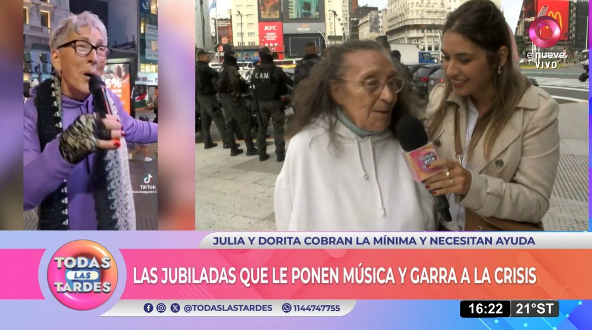 #TodasLasTardes | Julia y Dorita cantan para llegar a fin de mes

#Sumate 
📺elnueve.com.ar