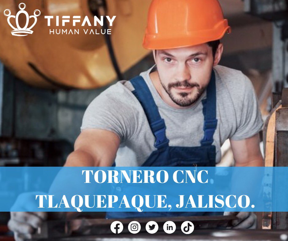TiffanyHumanV's tweet photo. En 𝐓𝐈𝐅𝐅𝐀𝐍𝐘 𝐇𝐮𝐦𝐚𝐧 𝐕𝐚𝐥𝐮𝐞 nos encontramos en búsqueda de talento. 

🎯𝐕𝐚𝐜𝐚𝐧𝐭𝐞: Tornero CNC 
📍𝐔𝐛𝐢𝐜𝐚𝐜𝐢𝐨́𝐧: Tlaquepaque, Jalisco. 

Interesados postularse por este medio https://t.co/42jveg1wgd