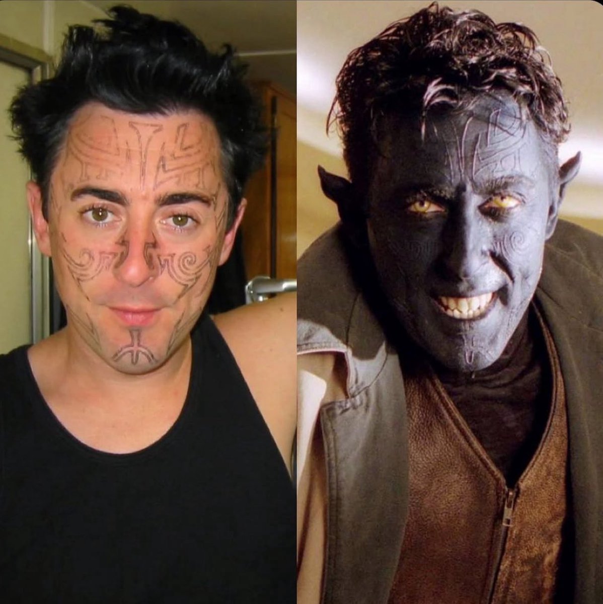 Alan Cumming says his Nightcrawler makeup for #AvengersDoosmday will only take 90 minutes whereas during filming the Fox ‘X2’ it took 4.5 hours.

#XMen #nightcrawler #Marvel