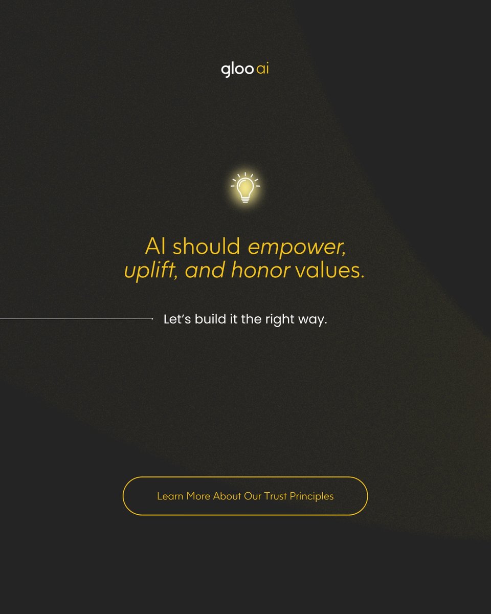 gloo's tweet photo. 🚀 AI isn’t just a tool—it’s shaping the future of humanity.

💡 Let’s build a future where AI empowers, uplifts, and reflects the values that matter most.

🔗 https://t.co/cxe2oaObNL
.
.
.
#GlooConnects #GlooAI  #ValuesAlignedAI #FaithAndTechnology #HumanFlourishing #GlooOpen https://t.co/YE51Z0yXxc