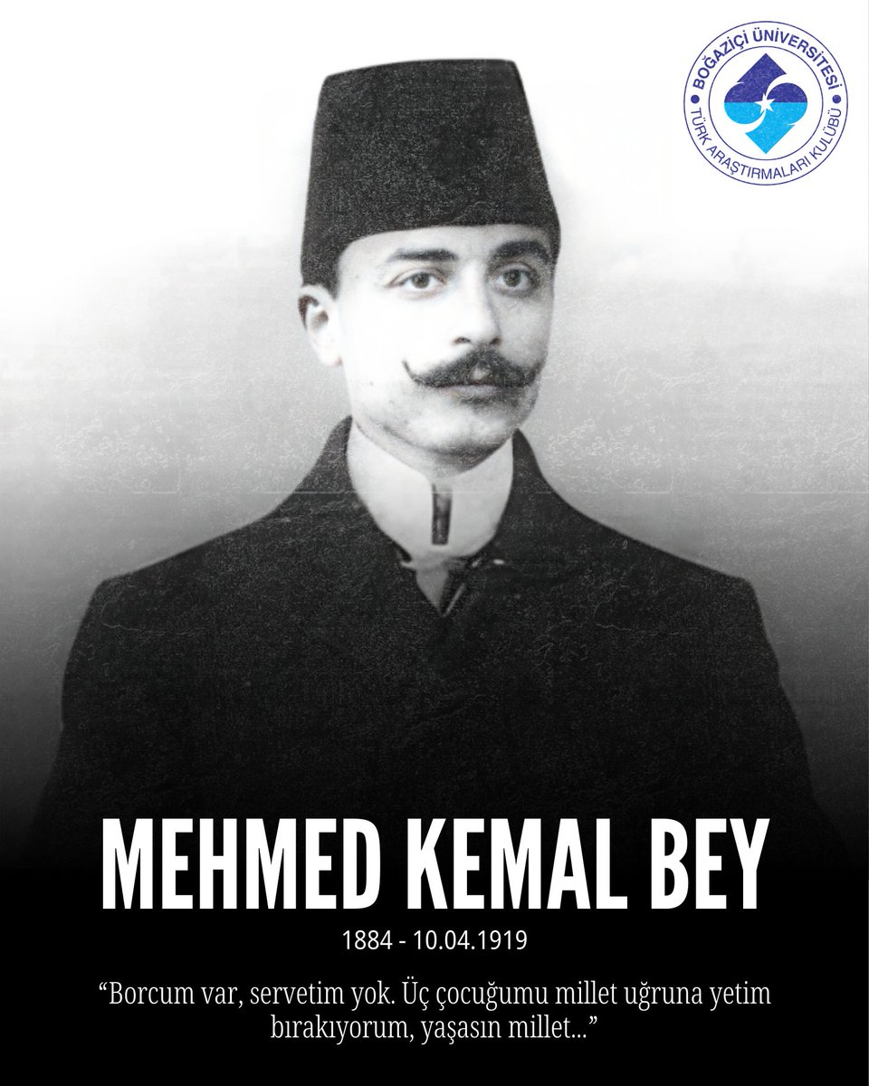 Ermeni soykırımı iftiraları üzerine işgal hükümeti tarafından idam edilen ve Atatürk tarafından Milli Şehit ilan edilen kahraman Boğazlıyan Kaymakamı Mehmet Kemal Bey'i şehadet yıl dönümünde rahmet ve minnetle anıyoruz.