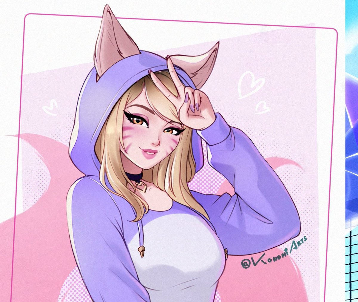 konomiarts's tweet image. hi #PortofolioDay ! i'm konomiarts and i like to draw cute fanarts of #KDA and #Overwatch2 !