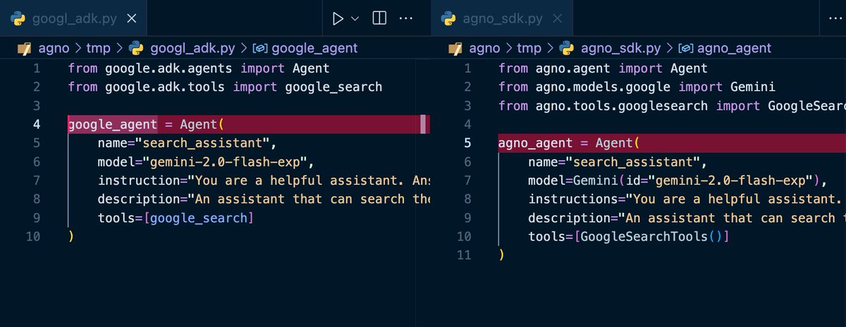 ashpreetbedi's tweet photo. Imitation is the highest form of flattery. First OpenAI, now Google copies our SDK.

Still faster, model-agnostic and built for Reasoning Agents.

Support innovation, not imitation. Choose open-source over copy-cats and avoid lock-in 🔥 https://t.co/U5ZyHxv8hc