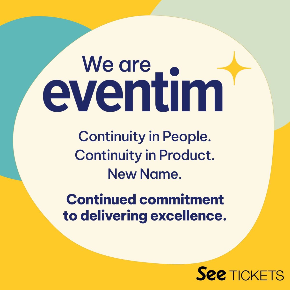 We’re excited to share that See Tickets is now #Eventim! 

 ✨ Your tickets are still valid 
 ✨ You don’t need to do a thing 
 ✨ Same team, same passion, same seamless experience 

Learn more 👉 eventim.seetickets.us  
#WeAreEventim #EventimUSA