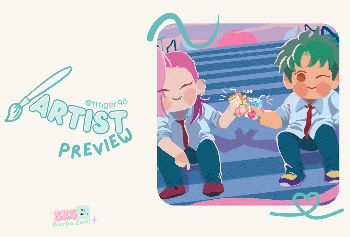 sk8blorbozine's tweet photo. Is there any friendship more adorable than theirs? We think not! Come watch Kojiro and Kaoru's years go by in this vibrant and snazzy piece by @tttiger98 !

Pre-orders open in May! https://t.co/yGf6mT1zFq