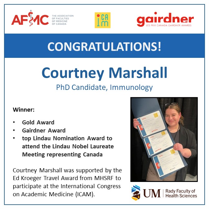 Dept of Immunology @ UofM (@um_immu) on Twitter photo Way to go <a href="/Courtne77099588/">Courtney Marshall</a> from <a href="/NMfromUManitoba/">Dr. Neeloffer Mookherjee</a>! Well deserved honour.
<a href="/UM_RadyFHS/">U of M Rady Faculty</a> <a href="/um_research/">uManitoba Research</a> <a href="/um_wisdom/">WISDOM MB</a> Way to go <a href="/Courtne77099588/">Courtney Marshall</a> from <a href="/NMfromUManitoba/">Dr. Neeloffer Mookherjee</a>! Well deserved honour.
<a href="/UM_RadyFHS/">U of M Rady Faculty</a> <a href="/um_research/">uManitoba Research</a> <a href="/um_wisdom/">WISDOM MB</a>