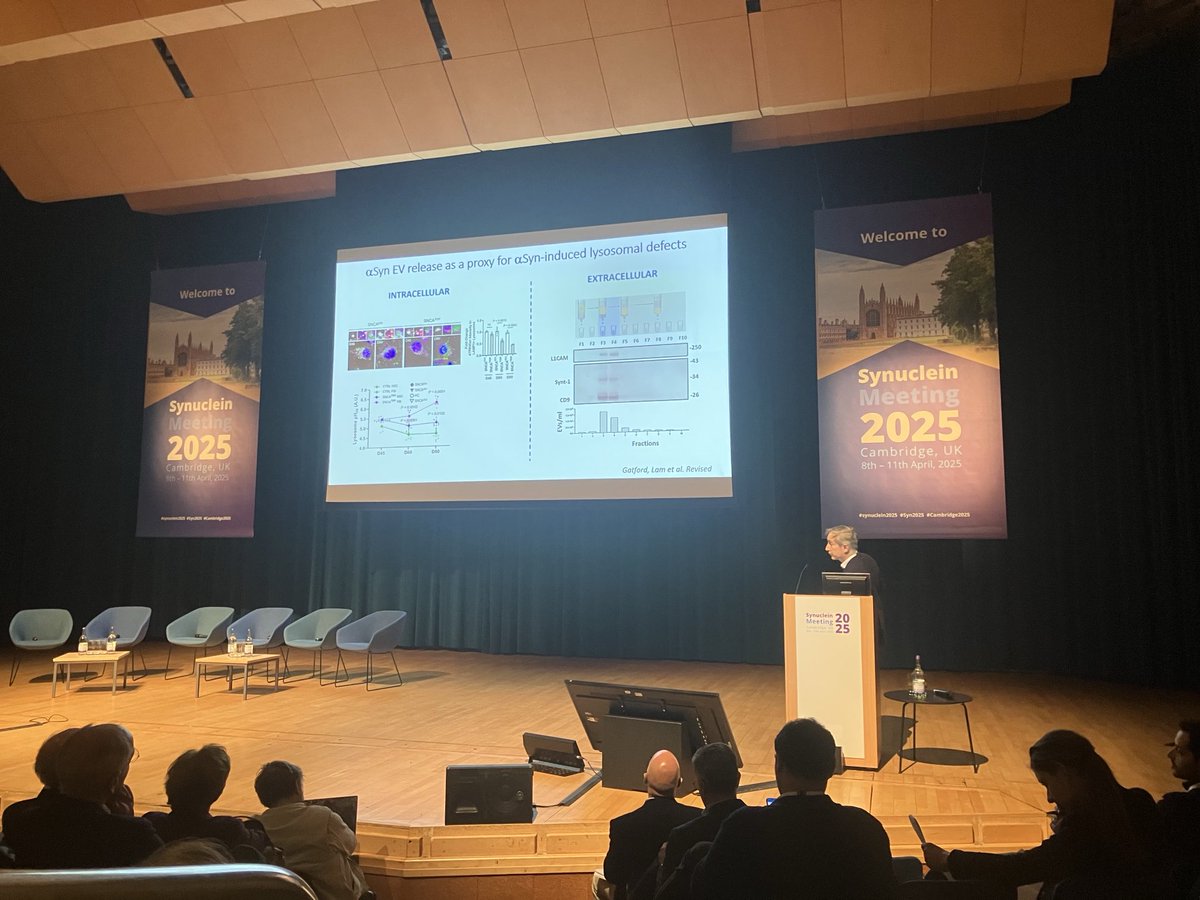 AilsaSnaith's tweet image. Day 2 of the packed, but perfect, programme at #Synuclein2025. Fascinating insights into the role of lipids, extracellular vesicles, advances in imaging and more. What a great meeting 🙌