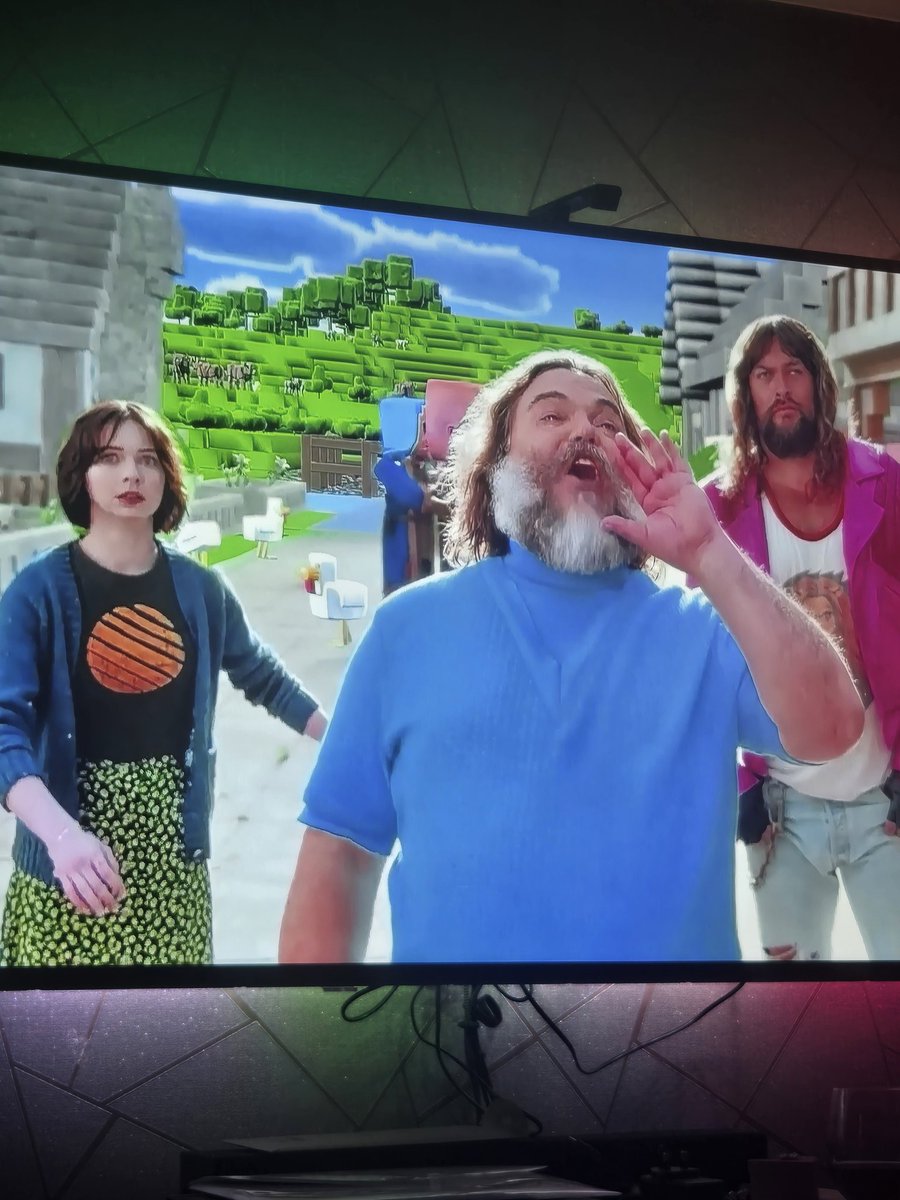 "Can I have some Minecraft?"

"NO, WE HAVE MINECRAFT AT HOME!" 

The Minecraft at home...