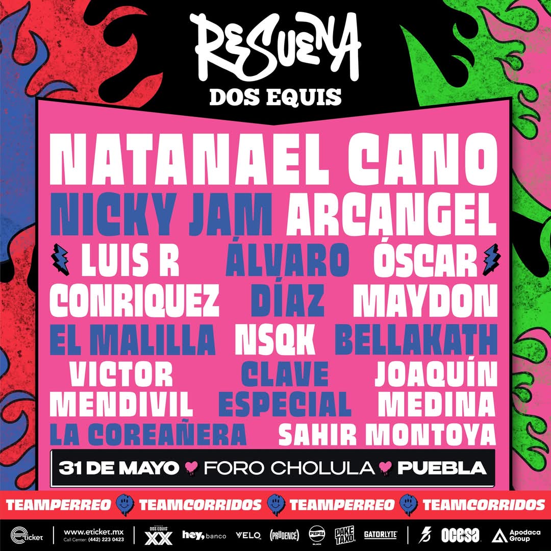 pueblabla's tweet photo. @resuenadosequis 31 de mayo en el Foro Cholula 

Venta de boletos en @eticket 

@ApodacaGroup @ocesa_total https://t.co/7tSx3AOsCX