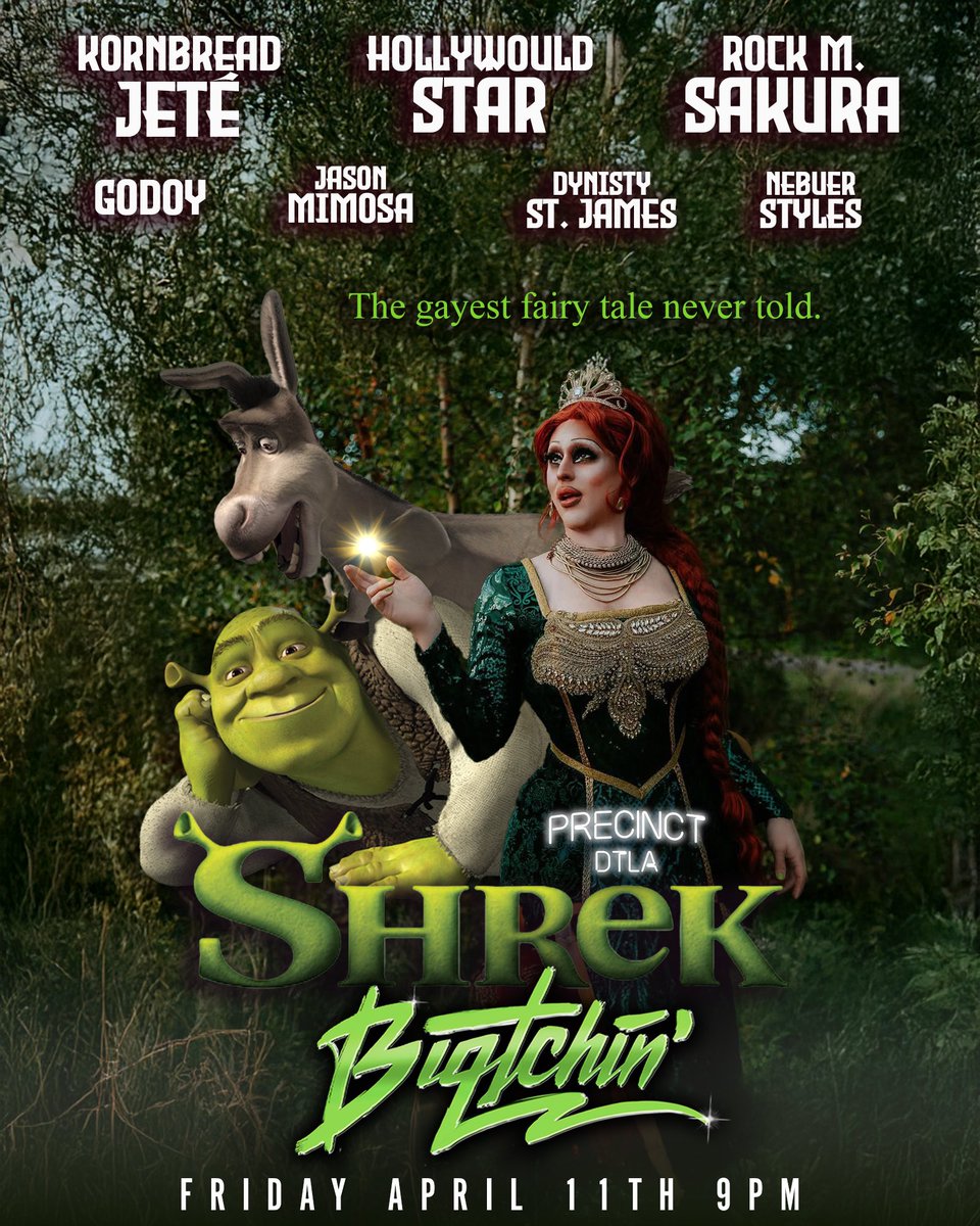 Hey <a href="/Kori_kiing/">Kori “Cameo” King</a> did ya wanna bring SHREK to <a href="/biqtchin/">Biqtchin’ 👁👄👁✨</a> on Friday?  I see you will be in LA 👀