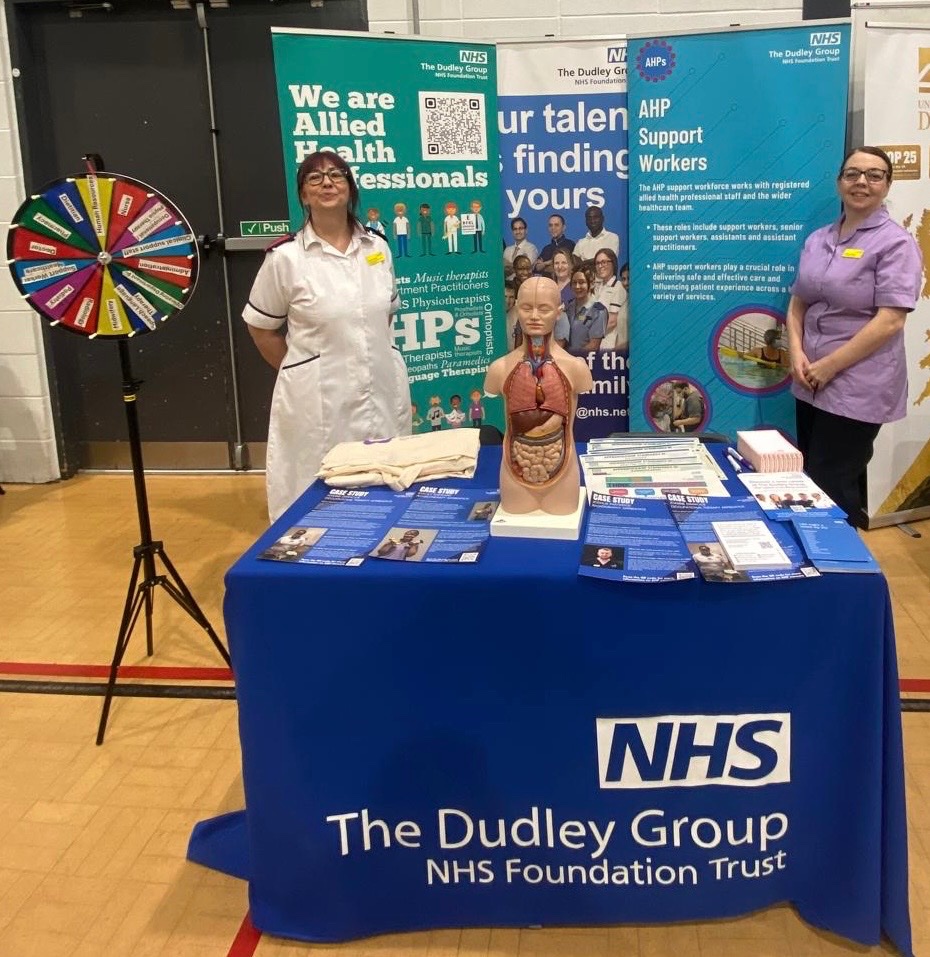 Professional Development in Dudley (@dgprofdev) on Twitter photo 🚨TODAY the team have been out promoting #NHS careers at <a href="/halesowencoll/">Halesowen College</a> Futures Fair
🌟Brilliant career conversations & signposting to support next steps
🙏 Sam & <a href="/LorraineAHP/">Lorraine Allchurch</a> - inspiring as ever
<a href="/DudleyGroupNHS/">The Dudley Group</a> <a href="/BlackCountryICS/">Black Country Integrated Care System (ICS)</a>
#StrongerTogether 🚨TODAY the team have been out promoting #NHS careers at <a href="/halesowencoll/">Halesowen College</a> Futures Fair
🌟Brilliant career conversations & signposting to support next steps
🙏 Sam & <a href="/LorraineAHP/">Lorraine Allchurch</a> - inspiring as ever
<a href="/DudleyGroupNHS/">The Dudley Group</a> <a href="/BlackCountryICS/">Black Country Integrated Care System (ICS)</a>
#StrongerTogether