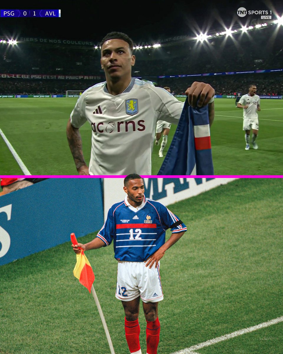 Morgan Rogers really hit Thierry Henry's corner flag celebration in Paris 🥶🇫🇷