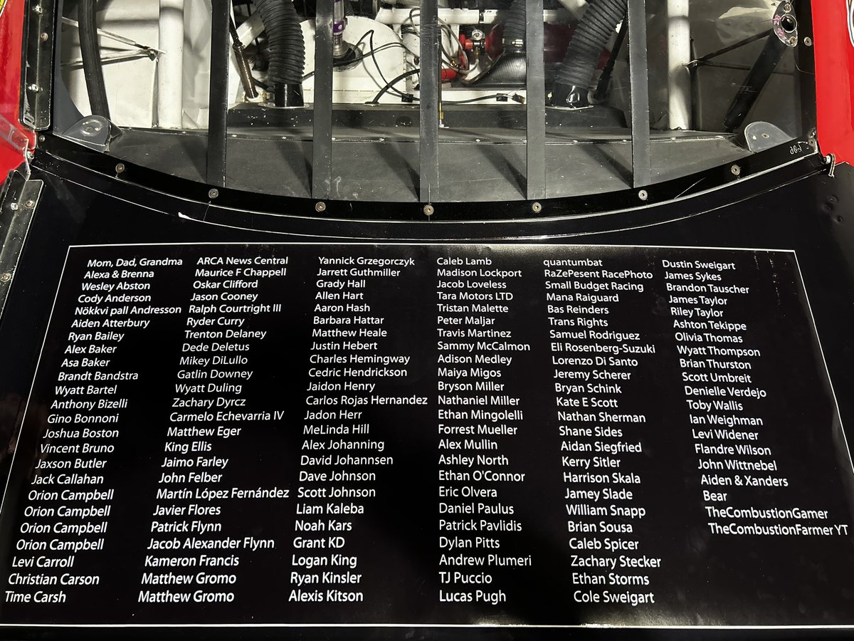 The @ellyproductions49 @mbmmotorsports #66 is ready to hit the track this Saturday! 

Huge thanks to everyone who donated to be on the decklid!