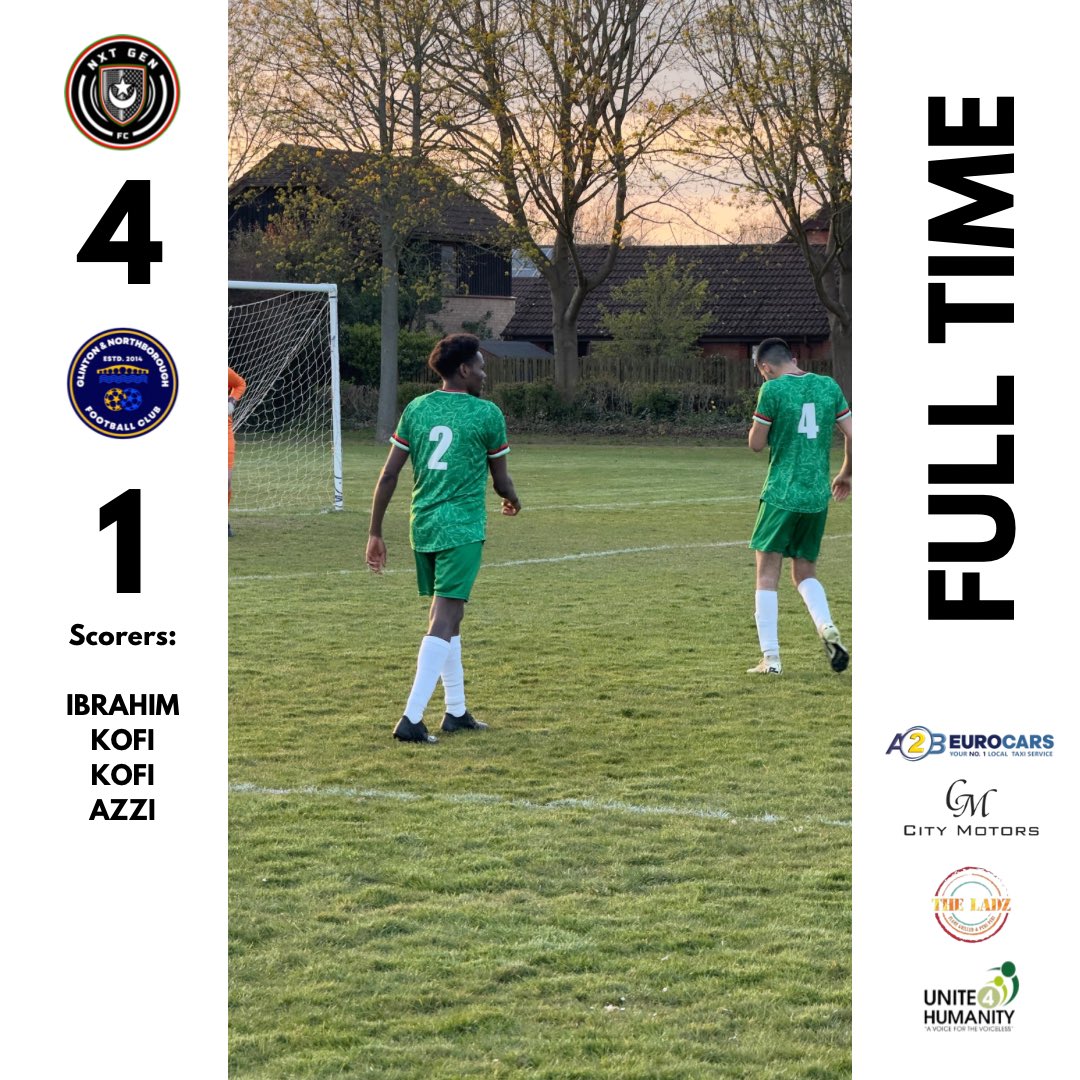 Absolute domination! ⚽🔥 4-1 win against Glinton Northborough Reserves