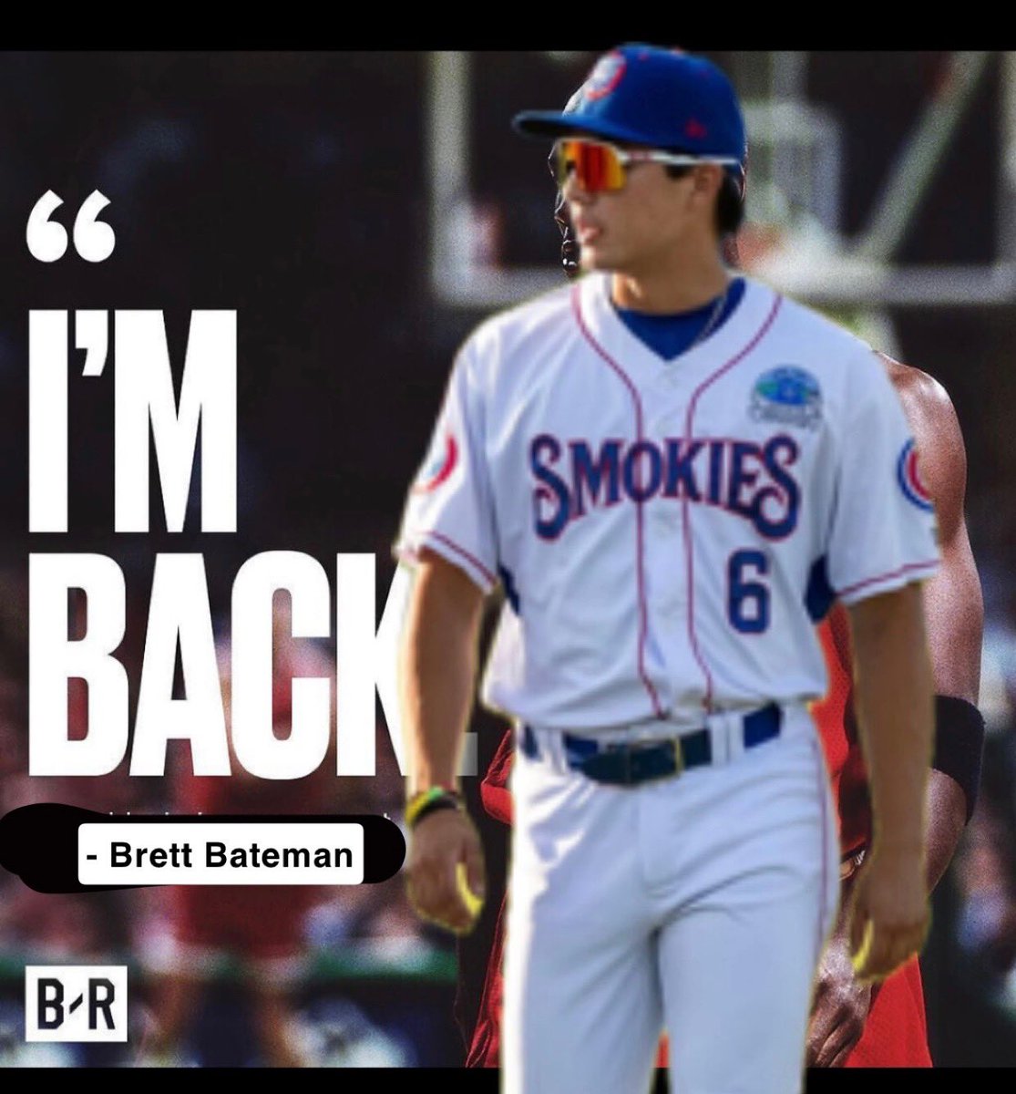 He’s back. Brett Bateman made his return to the Knoxville Smokies today, going 2/3 with 2 walks 😎