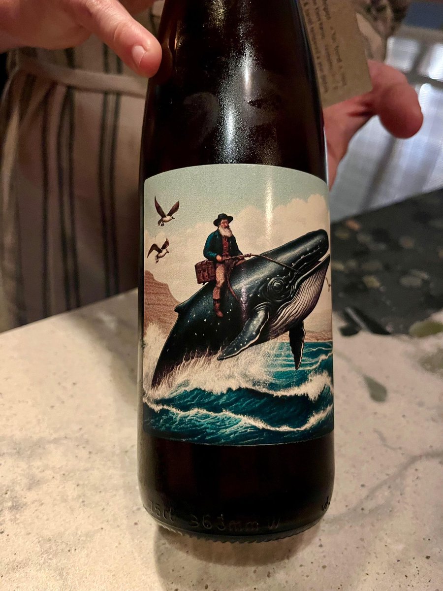 Tried this wine in South Africa. 

Mind-blowing to see AI image generation used in such a practical way. 

It’s called “Oom Koos gaan see toe” which means “Uncle Koos goes to the sea”.