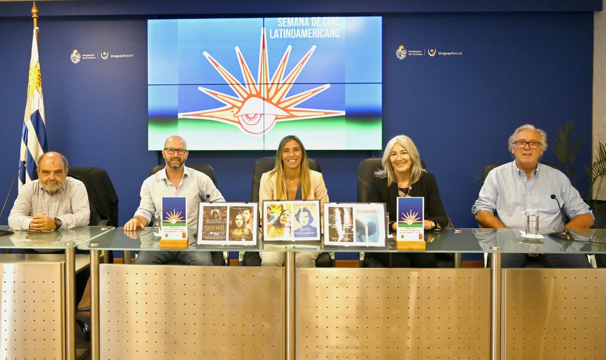 minturuy's tweet photo. Del 14 al 19 de abril, se realizará la Semana del Cine Latinoamericano, en el Espacio CRA de La Floresta, Canelones, cuyo lanzamiento se realizó el 9 de abril en el Ministerio de Turismo. 

En la oportunidad, la ministra (i) de Turismo, Ana Claudia Caram Rivero, felicitó a los organizadores y reconoció la labor de Hyara Rodríguez, quien fuera directora General de Secretaría del MINTUR entre los años 2012 y 2020: "es para nosotros una alegría que aún sigas estando y demostrando como en cada instancia, uno puede estar y sobre todo en lo que implica a la democratización de la cultura”. 

Luego Caram destacó el trabajo de Canelones, “que es un departamento que viene demostrando una amplitud en el crecimiento turístico y cultural que lleva las iniciativas a cada rincón del departamento”. 

En cuanto al evento, resaltó la interacción con jóvenes, el intercambio generacional y “eso nos muestra la increíble oferta turística y cultural que tiene el Uruguay, reforzando la identidad de lo que somos”. 

Más info: https://t.co/ohHhmumm5m

#UruguayNatural 
#Turismo 
#Cultura 
#Cine 
#LaFloresta