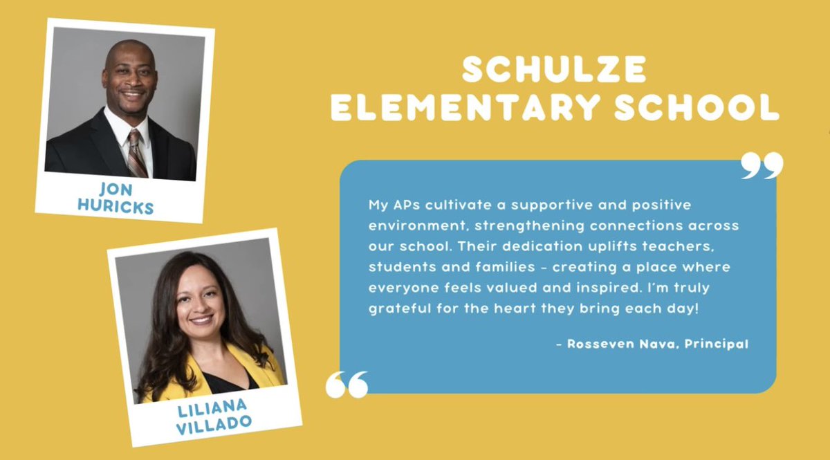 Rossee Nava (@navarossee) on Twitter photo Thanks to <a href="/IrvingISD/">Irving ISD</a> for the shout out to my Assistant Principals! 🫶🏻 <a href="/SchulzePanthers/">Schulze Elementary</a> Thanks to <a href="/IrvingISD/">Irving ISD</a> for the shout out to my Assistant Principals! 🫶🏻 <a href="/SchulzePanthers/">Schulze Elementary</a>