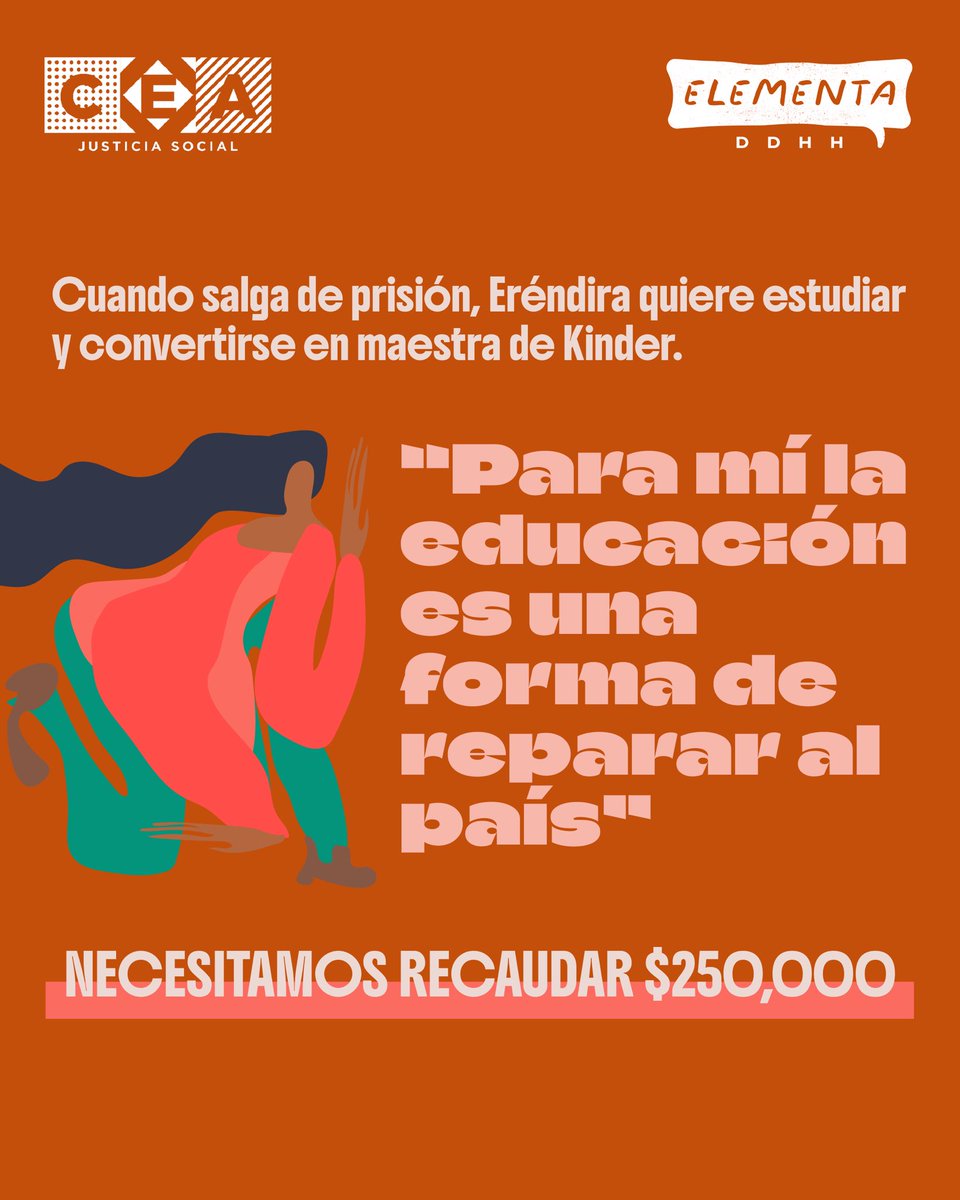Eréndira nació en Michoacán y se dedicaba al campo, a la pizca de limón. En el 2018 fue detenida en Guerrero sin pruebas que demostraban algún delito. Lleva casi 7 años en prisión, nunca ha tenido acceso a su expediente.
💜Dona, suma y comparte #Liberalas gofundme.com/f/liberalas-5-…
