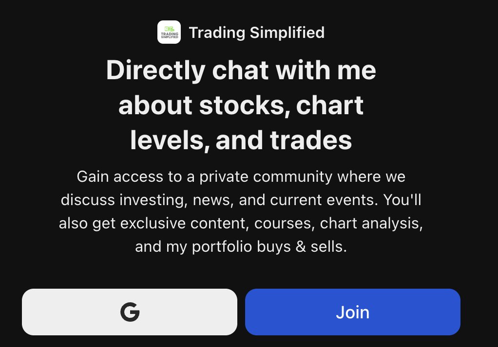 TradeSimplify7's tweet photo. Join my WHOP community to unlock valuable investing insights and master the markets. New to investing? My beginner courses will equip you with the essential foundations for trading and investing success. Whether you're a novice or a seasoned trader, this WHOP is designed to give you a competitive edge in investing and day trading. Click the link below to secure your spot!
https://t.co/fpMcMdKTNP