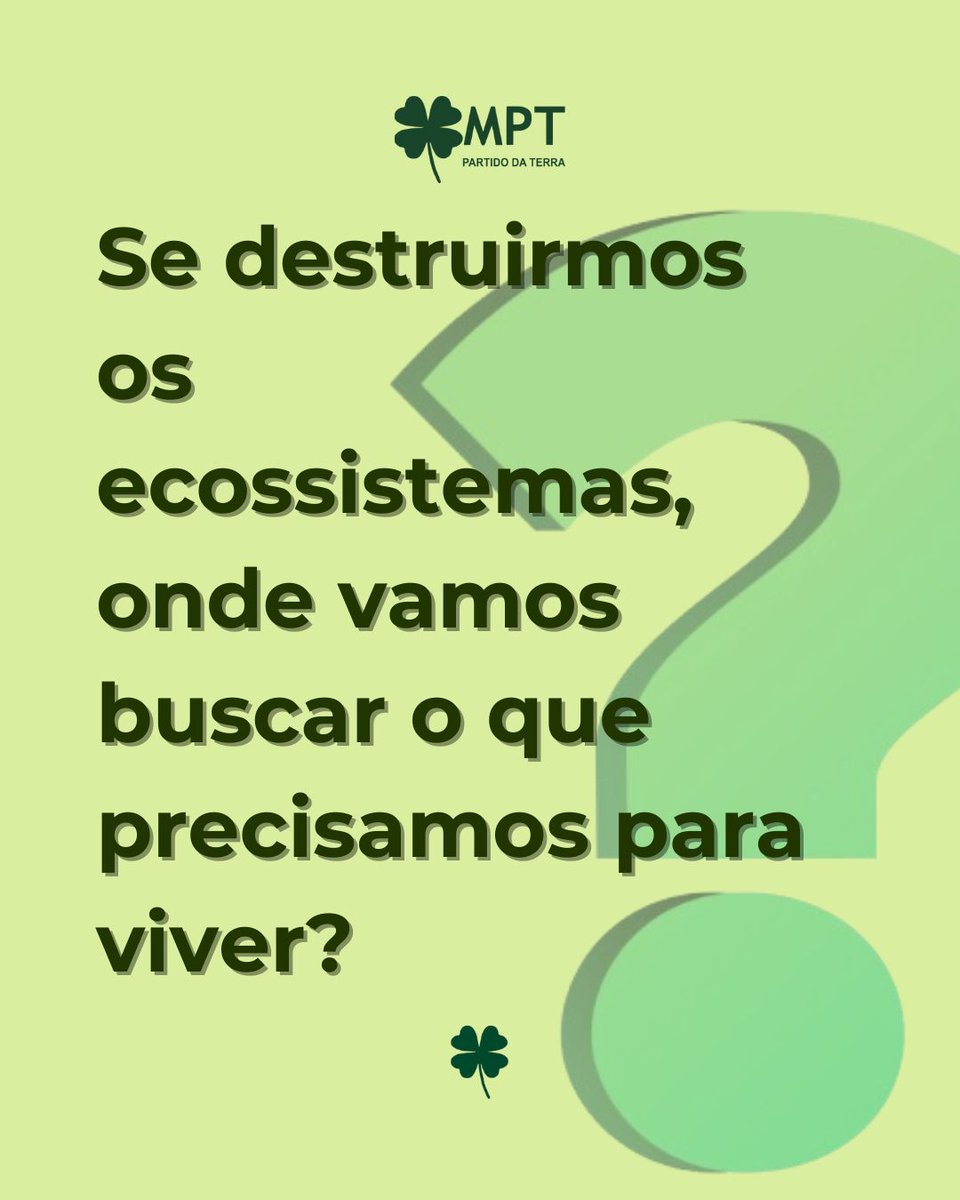 da_mpt's tweet photo. O ar que respiras, a água que bebes, os alimentos que consomes — tudo vem da natureza. Sem ecossistemas saudáveis, não há vida. Não é opcional. É urgente. #partidodaterrampt https://t.co/KeKWPikq65