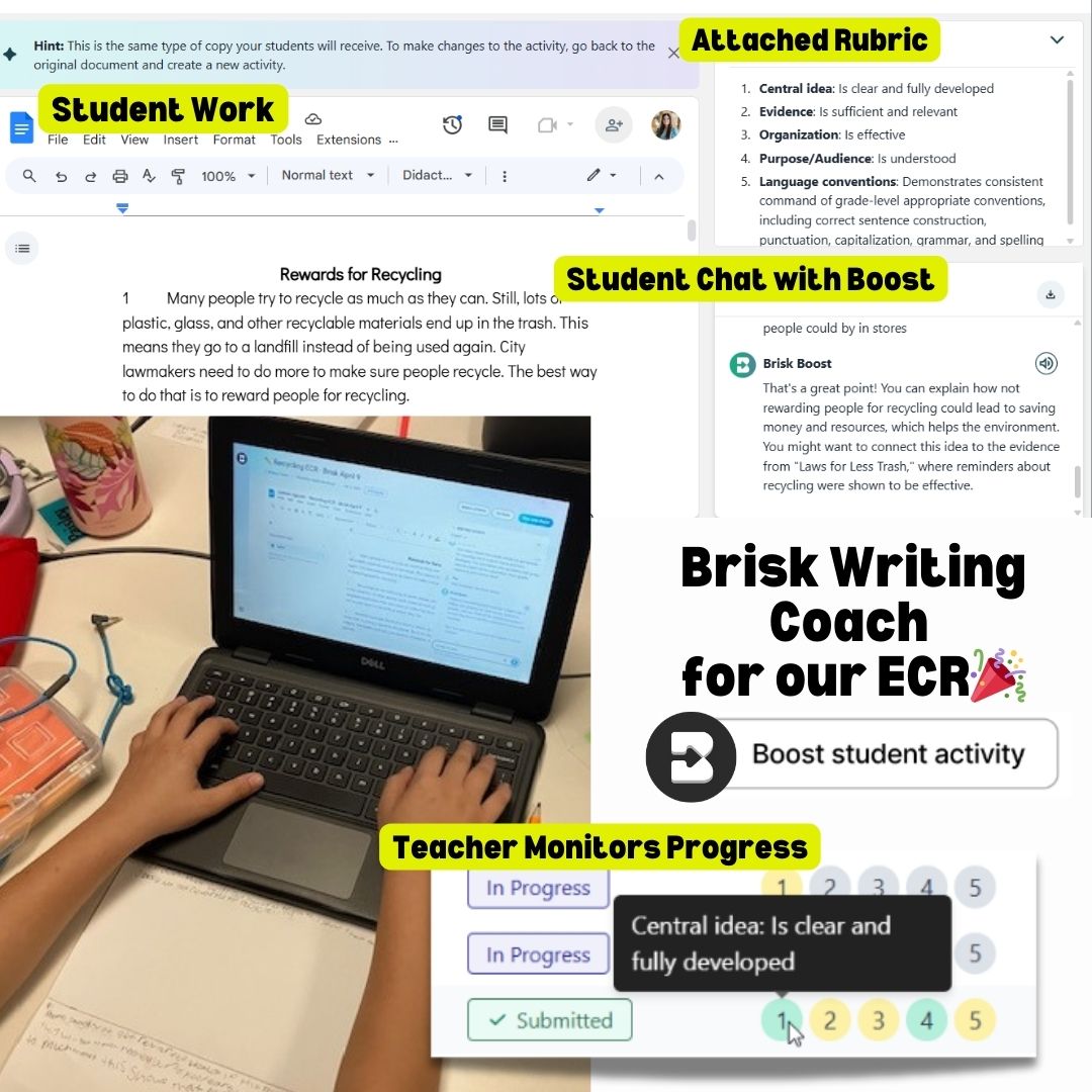 πΉπ£ππ₯π₯πππͺ βπ π£π (@brit_horn_it) on Twitter photo Thanks <a href="/briskteaching/">Brisk Teaching</a> writing coach for helping <a href="/miss_sherwoodTX/">Miss Sherwood</a> 3rd grader write their ECR today π
We were reminded to:
β
include text evidence
β
add punctuation
β
organize our writing into paragraphs
<a href="/LanceElementary/">Lance Thompson Elementary (NISD)</a> #NISDIT <a href="/aim4lsu/">Amy Lawson</a> Thanks <a href="/briskteaching/">Brisk Teaching</a> writing coach for helping <a href="/miss_sherwoodTX/">Miss Sherwood</a> 3rd grader write their ECR today π
We were reminded to:
β
include text evidence
β
add punctuation
β
organize our writing into paragraphs
<a href="/LanceElementary/">Lance Thompson Elementary (NISD)</a> #NISDIT <a href="/aim4lsu/">Amy Lawson</a>