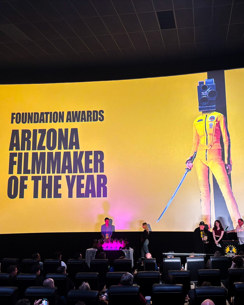 emiliofilms's tweet photo. realized i didn’t post on twitter that i won ARIZONA FILMMAKER OF THE YEAR at the 2025 phoenix film festival ❤️

it was truly unexpected but such a great honor and @theladderfilm had 3 really successful and exciting screenings last weekend https://t.co/F2ObLe32NN