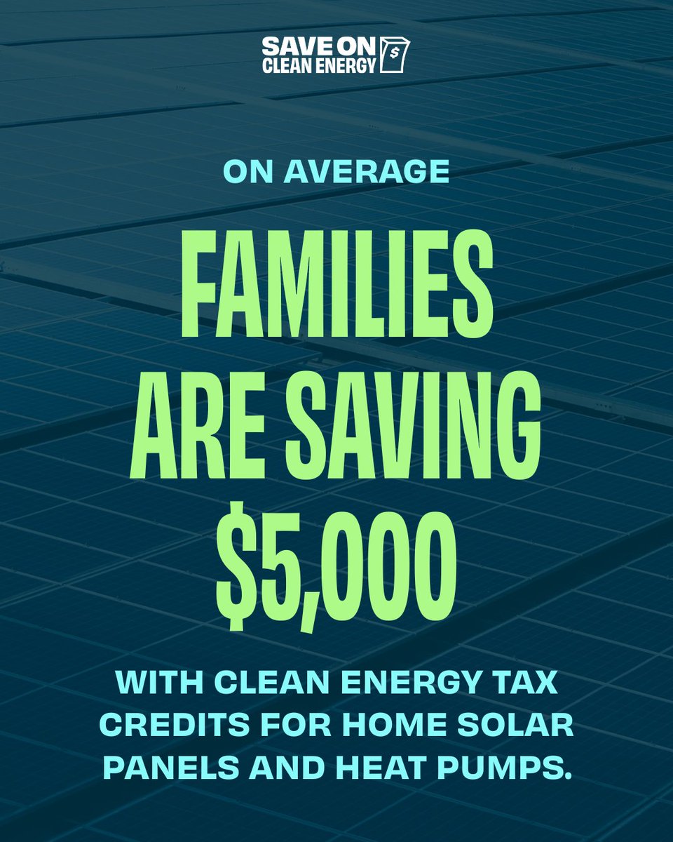 This tax season, have you been thinking about how to save money on your taxes and lower your energy bills?

Learn how you can #SaveOnCleanEnergy: save-on.org/calculator.