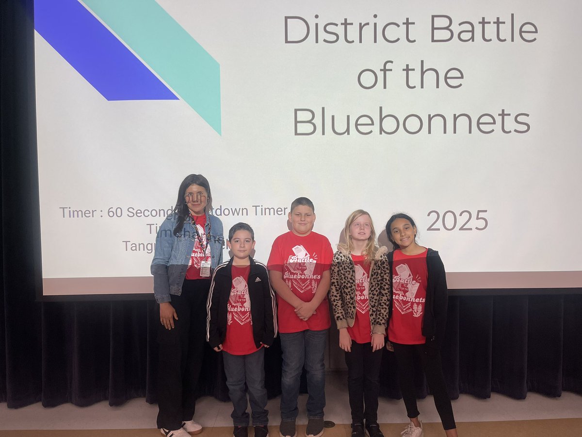 What an amazing experience the  NISD Bluebonnet Book Battle was. So proud of our students for their hard work, enthusiasm and team spirit. Great to see everyone share their love for books in a fun competition. Keep reading Colts, you are all CHAMPIONS in my book 👏🏼🏆