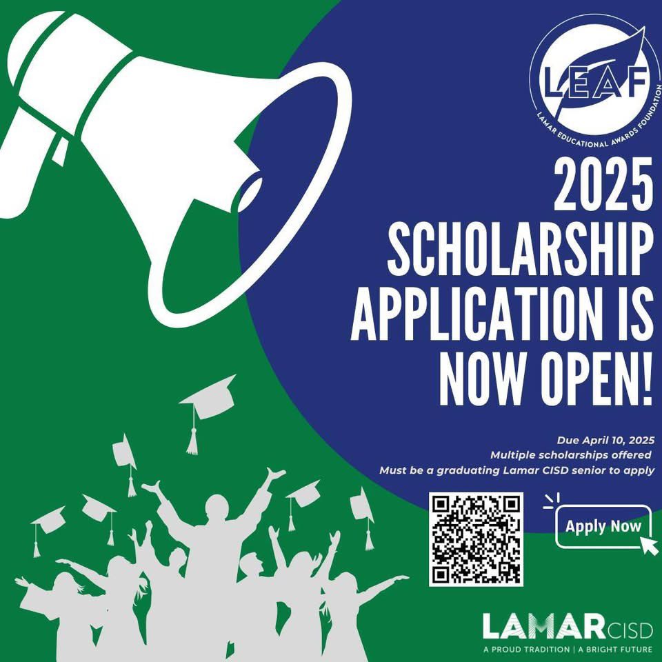 In celebration of our 25th Anniversary, we are thrilled to share that we are now accepting applications for the Lamar Educational Awards Foundation (LEAF) Scholarship Program🎉

🔗 Apply Now: bit.ly/LEAFScholarshi…

⏰ Deadline to Apply: April 10, 2025. Don’t miss out!