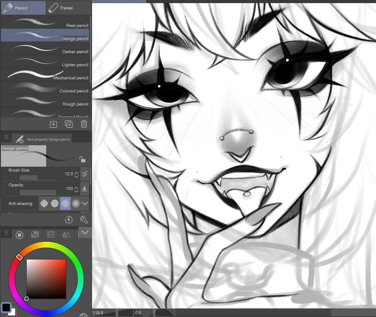_Karousel_'s tweet photo. I wasn’t gonna post this on main cause it’s not really much of a WIP but I just really like how her face is turning out :3

Haven’t had the chance to do much art for myself lately so started doodling a bit and I think I’m goin somewhere with this https://t.co/xIjXvctj0e