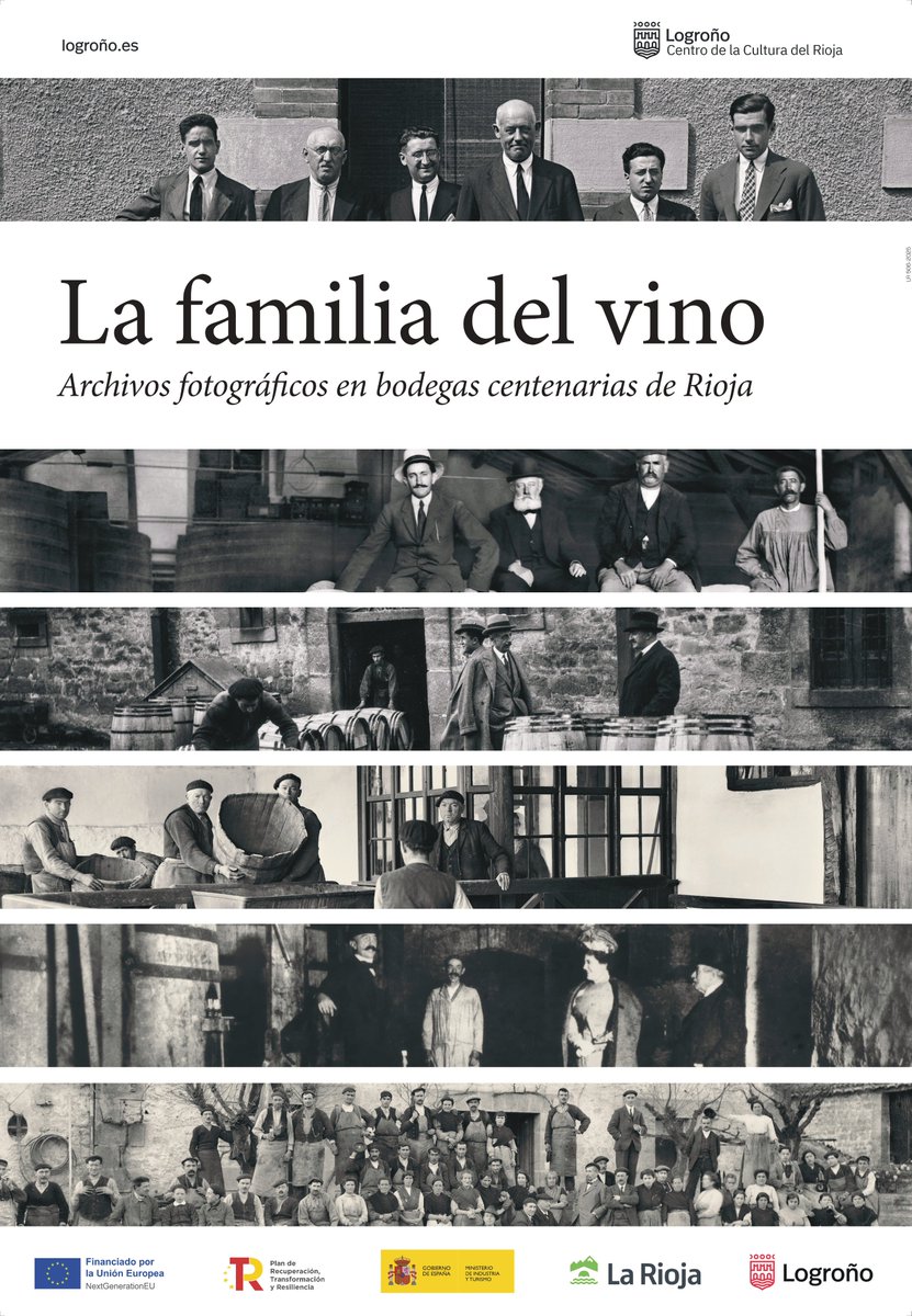 A partir de hoy, se podrá visitar la primera exposición permanente del Centro de la Cultura del Rioja "La Familia del Vino".

Una muestra de fotografía documental única en el mundo que pone rostro a quienes han construido la historia del Rioja.

¡Os esperamos!