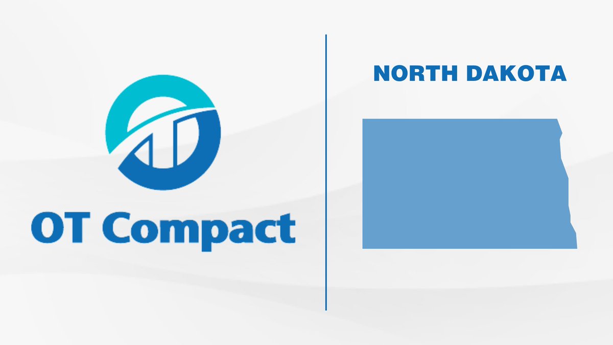 AOTAInc's tweet image. Thanks to efforts led by the North Dakota Occupational Therapy Association, North Dakota is the 32nd state to enact the #OTCompact! Read about the other states that have joined and next steps at otcompact.org.