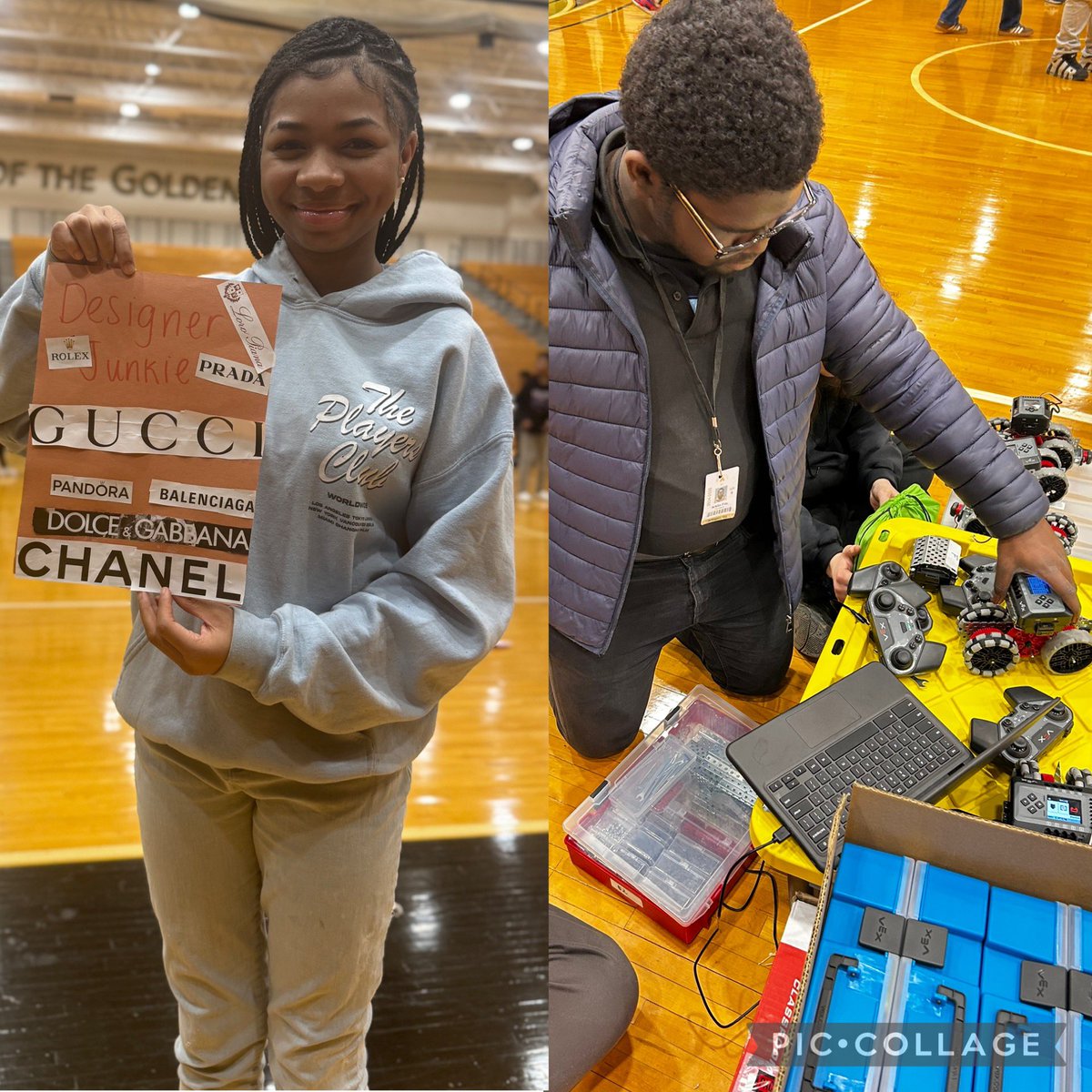 AMS celebrating STEM Day! We are thrilled to showcase the wonders of science, technology, engineering, and mathematics and inspire the next generation of innovators here at Arlington middle school!!!
<a href="/IPSSchools/">IPS</a> 
<a href="/Ms_Billups/">Dr. Iesha Billups</a> 
#ChooseArlington💛🖤
#AMSISTHEBEST🖤💛