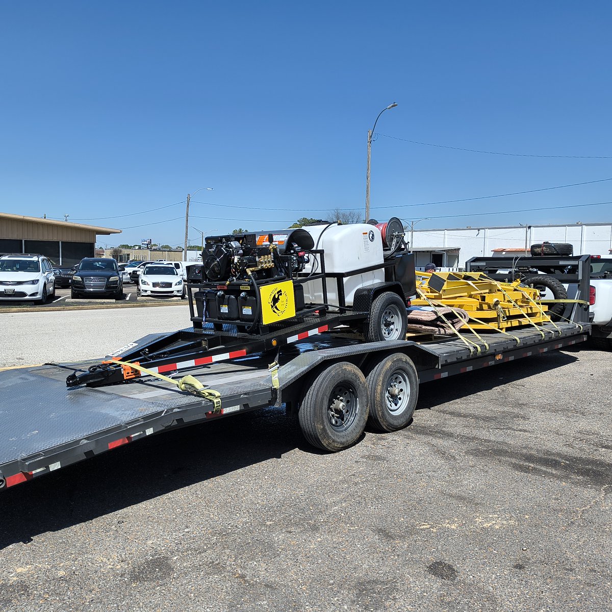 Yes we can ship our wash trailers.  This one is off to Washington State.