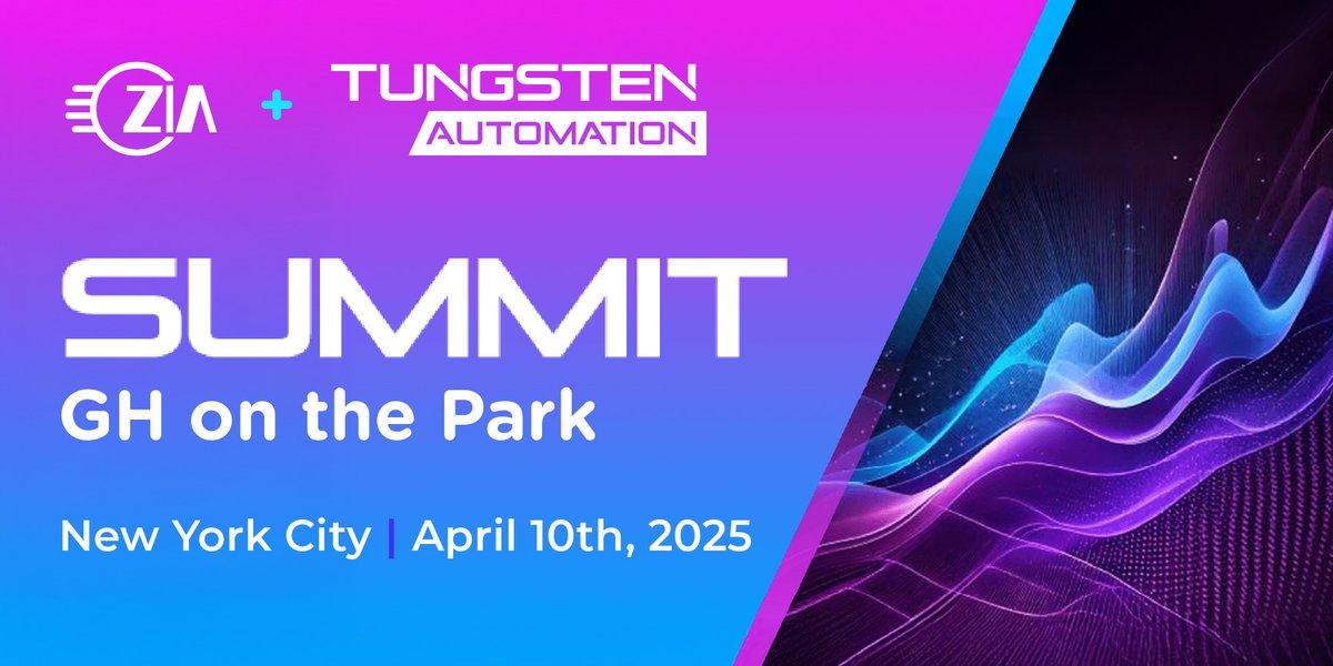 Join us tomorrow! The Tungsten Automation Customer Summit
April 10th | 10:00am EST | GH on the Park | 54 W 40th St, New York, NY 10018.  
Hear about industry insights , #AI innovations, and #SAP.  Let's connect! 

You can register here - bit.ly/TungstenSummit