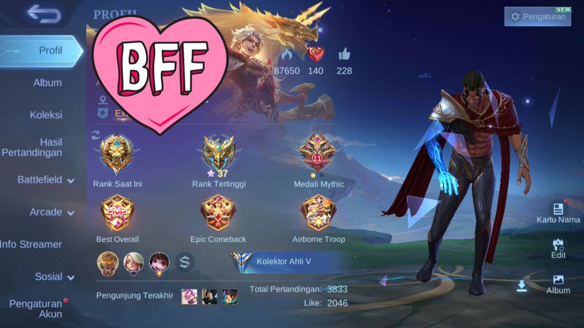 jejestoreml's tweet photo. 154. WTS akun ml fresh skin brody stun granger lb

⚜️ Harga : 65k aja
⚜️ Skin : 157
⚜️ Hero : 110 hampir lengkap
⚜️ Emblem ALL MAX
⚜️ monsep take sgmail fresh buatanku -plat 

#zonauang wtb wts jual ml murah https://t.co/oxPMZsmp5K