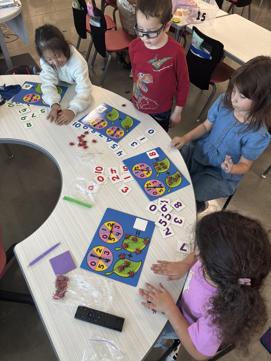 JLBurrellES's tweet photo. Our kindergarten students are hard at work in math stations. They are working on adding, subtracting and subitizing! https://t.co/QEY1A8c2PL