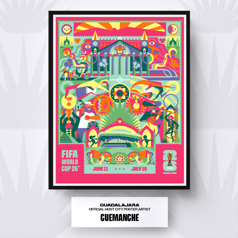 FIFAWorldCup's tweet photo. 🇲🇽🖼️ @Gdl2026's #WeAre26 Official Host City Poster is here!

#FIFAWorldCup