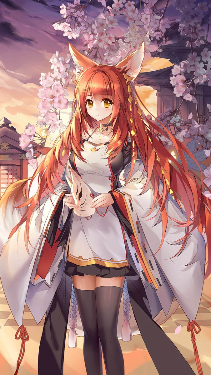 BloodlineMobile's tweet photo. Nelly: An elder of the Foxtail Tribe and protector of an ancient shrine. Because of human misconceptions of fox demons, she is very afraid of strangers. When someone accidentally approaches her shrine, Nelly will (cont) https://t.co/CZHU9XgeSU https://t.co/qyNCqqRKCs