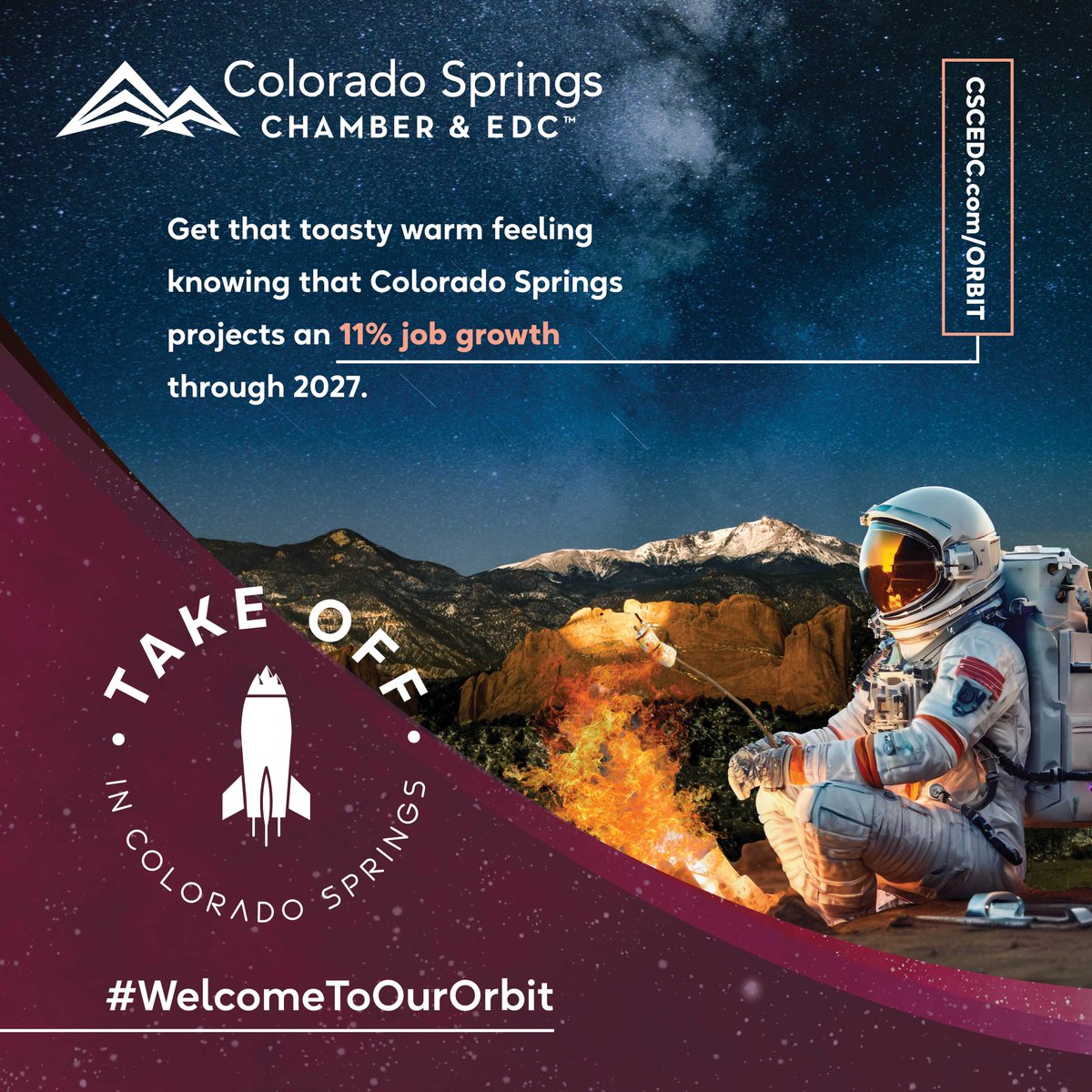 CSCEDC's tweet image. Colorado Springs was ranked among the top jurisdictions in the world for Aerospace & Defense, by Site Selection Magazine. Find out how Colorado Springs' advantages can help your company expand, innovate, and thrive. Request a conversation today. #WelcomeToOurOrbit…