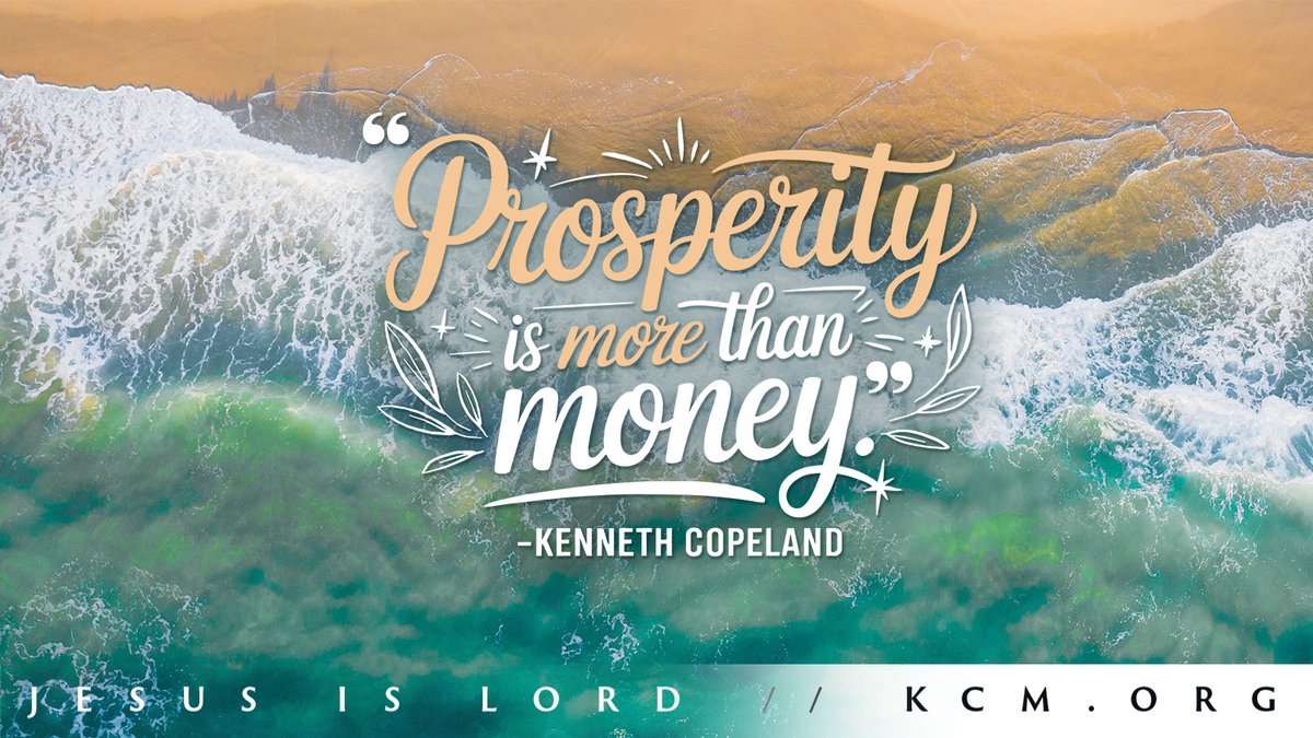 CopelandNetwork's tweet image. God’s will is for you to live in biblical prosperity. That includes a healthy spiritual life, divine health in your body, constant safety, and enough finances to meet your needs and share w/others. So, how can you do this? Give God’s WORD first place in your life (Matt. 6:33)! 📖