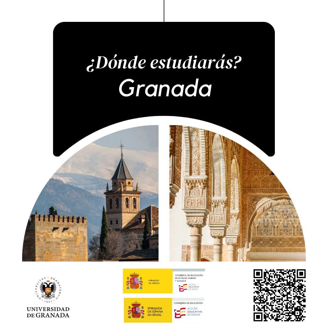 SpainEdOffice's tweet photo. La Universidad de Granada ofrece su curso: Lengua y cultura españolas: metodología y didáctica y también su máster: Enseñanza y aprendizaje del idioma español y su cultura.
¡Estudia en Granada!
#StudyinSpainSummer #AcciónEducativaExterior #SpainEdOffice https://t.co/xd00IZeWWF