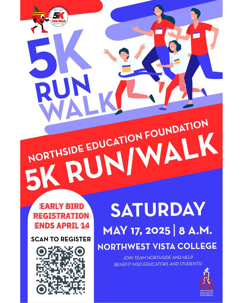 Northside Education Foundation (NEF) (@nisdnef) on Twitter photo OUR <a href="/NISD/">Northside ISD</a> COMMUNITY IS INCREDIBLE!! We have exceeded 1,000 registered 🏃🏻♂️🏃♀️🏃 for our NEF 5K! Thank you so much! OUR <a href="/NISD/">Northside ISD</a> COMMUNITY IS INCREDIBLE!! We have exceeded 1,000 registered 🏃🏻♂️🏃♀️🏃 for our NEF 5K! Thank you so much!