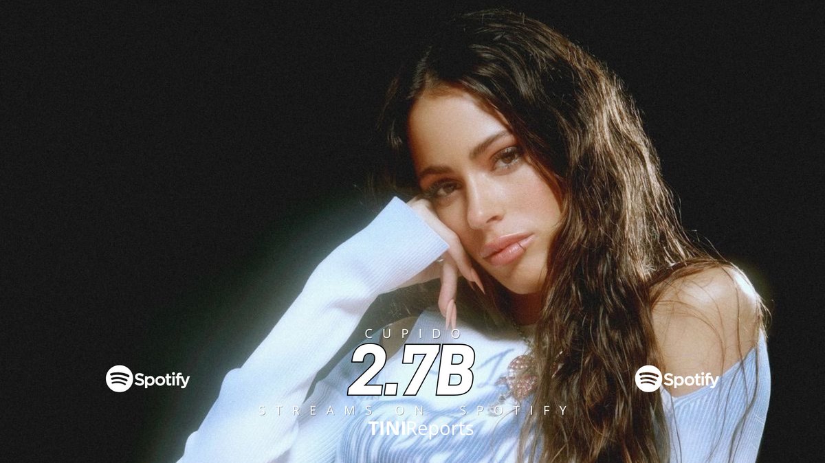 TINIReports's tweet photo. “Cupido” (album) de @TiniStoessel ha superado los 2.7 MIL MILLONES de streams en Spotify.

•Es el álbum más reproducido por una artista femenina argentina. https://t.co/wvJHaEHVCk