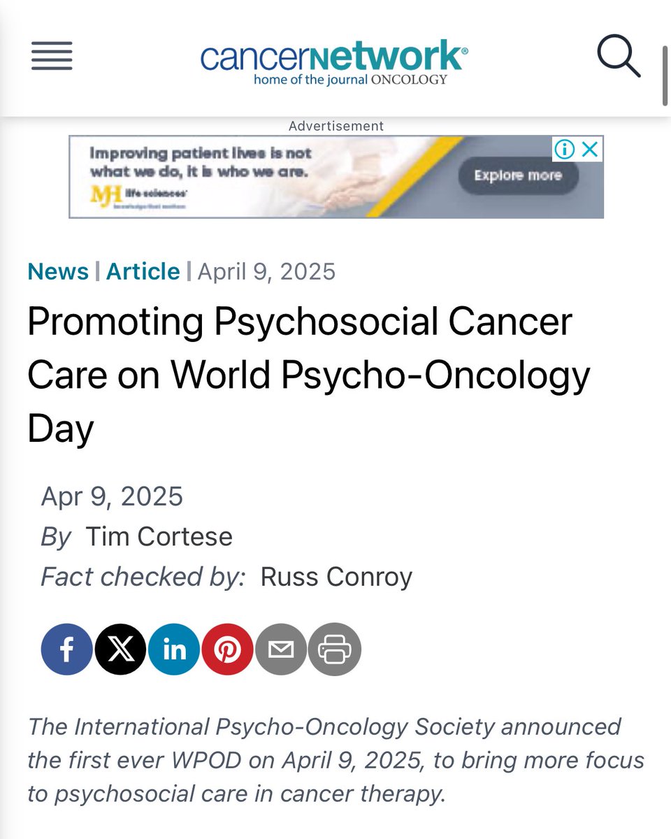 crisbergerot's tweet photo. #PsyOnc began w one bold question from Dr. Jimmie Holland: How does cancer affect the mind?

Decades later, her legacy lives on. Honored to reflect on this journey &amp; the future of psychosocial cancer care for #WorldPsychoOncologyDay #WPOD @IPOSPsychoOncol

https://t.co/tTs3wZHU4a https://t.co/1Hnr2ciwTD