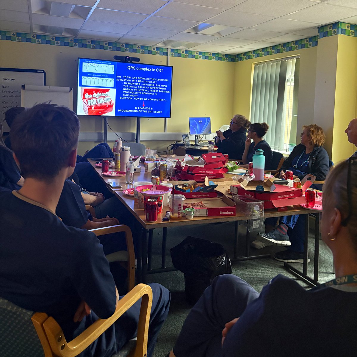 Today was our Cardiac Physiology Education Evening! A great turnout, brilliant talks and lots of learning (&amp; pizza) for all! 🍕 #MendingBrokenHearts #CardiacScience