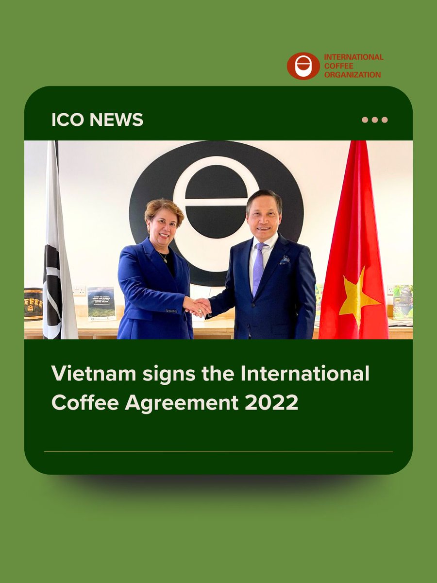 Today, the Ambassador of Vietnam to the United Kingdom, Do Minh Hung, signed the International Coffee Agreement 2022 on behalf of the Vietnamese government. Ambassador Hung emphasized Vietnam's commitment to collaborating with all ICO Members to enhance the global coffee sector.