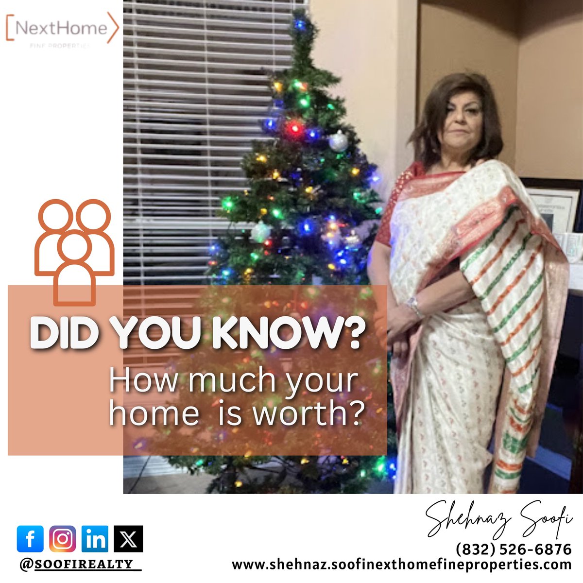 SoofiRealty's tweet photo. Shehnaz Soofi offers a free home valuation service for those considering selling or curious about their home's worth. She guides clients through the process, whether it's a permanent home or a move. https://t.co/mj8nLSWmc8