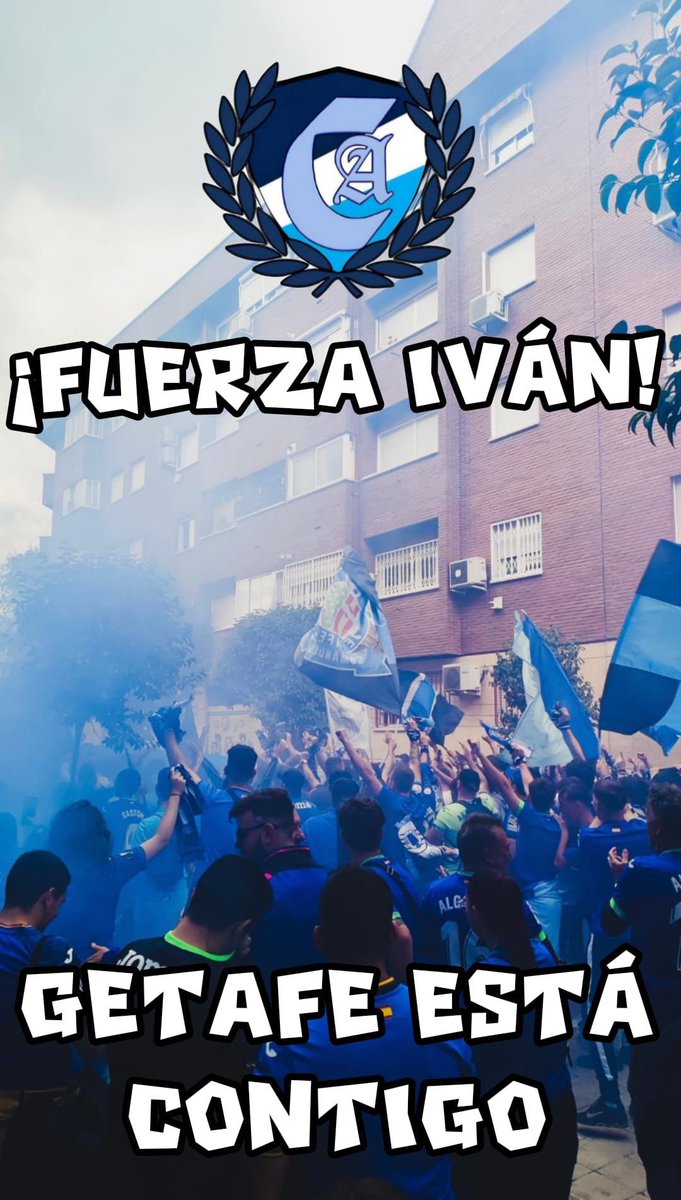 UltrasGetafe's tweet photo. Desde Comandos Azules enviamos toda la fuerza del mundo a Iván, amigo nuestro desde hace muchos años, asiduo de la grada y getafense de pro que está pasando por momentos muy difíciles.

Un getafense nunca deja de luchar.

Dios está contigo. https://t.co/4VQC5hdNBl